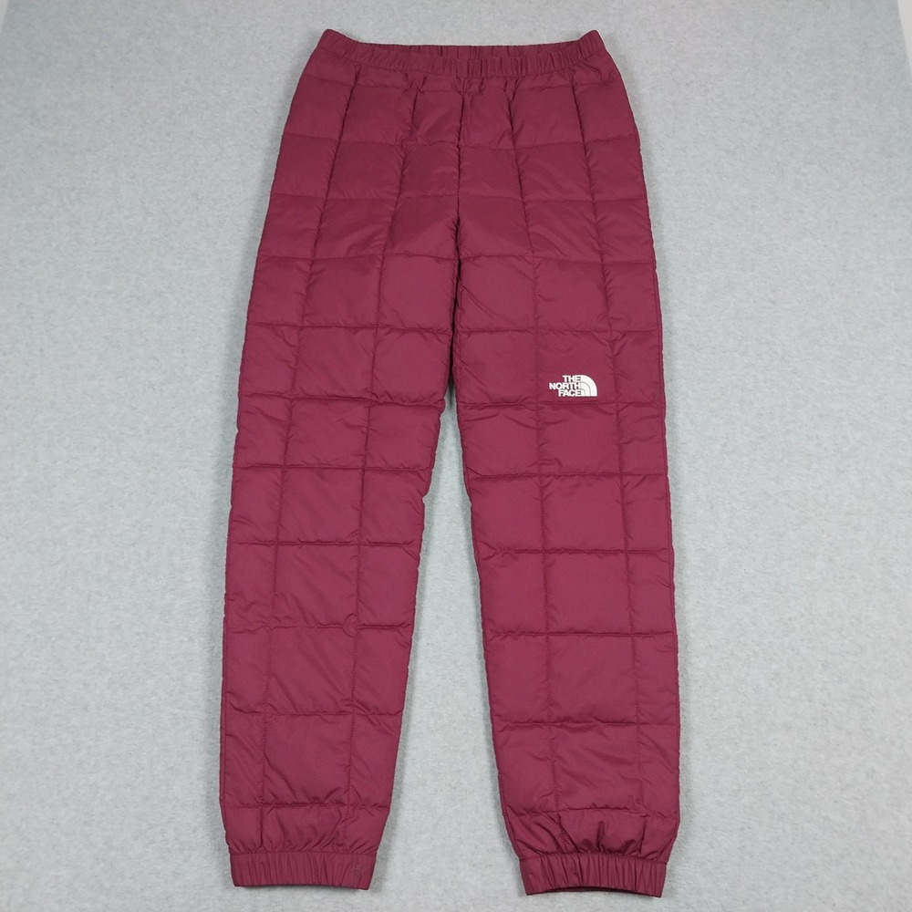 The North Face ThermoBall Pants Teen XL Maroon Red Insulated Hiking Outdoors